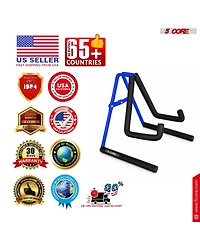 5 core Ukulele Stand A Frame Metal Body with Soft Padded Arms Support Banjo Ukuleles Mini Guitar Violin