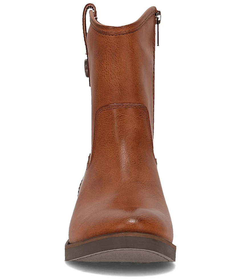 Frye and Co. Women's Kellie Button Round Toe Short Booties