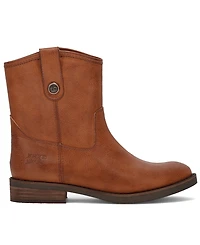 Frye and Co. Women's Kellie Button Round Toe Short Booties