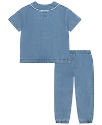 Levi's Baby Boys' Baseball T-Shirt and Pants, 2-Piece Set