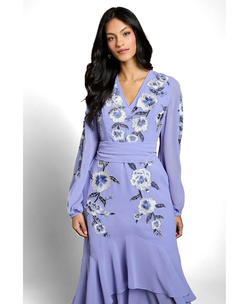 Coast Women's Sequin Fit And Flare Dress