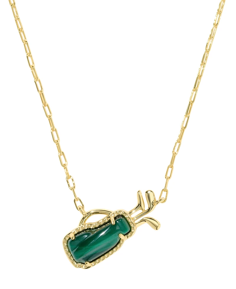 Kendra Scott 14k Gold-Plated Imitation Pearl Golf Short Pendant Necklace