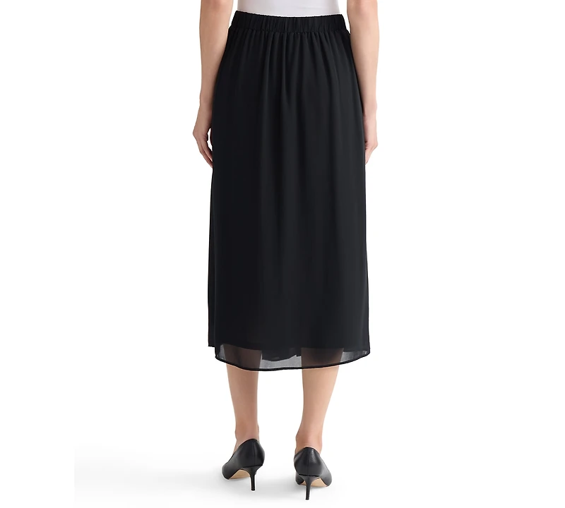 Kasper Women's Pull-On Pleat-Front Midi Skirt