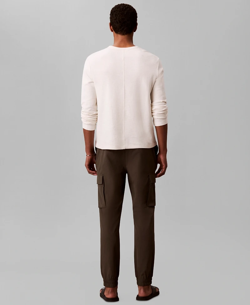 Calvin Klein Men's Tech Dobby Slim-Fit Cargo Pants