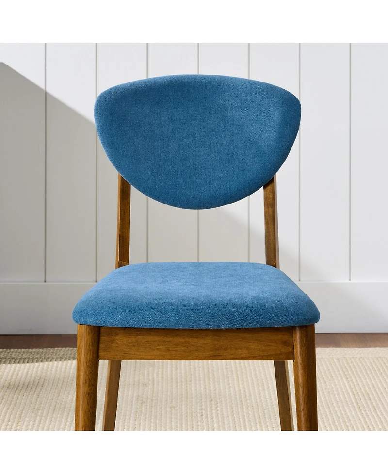 Best Choice Products Set of 4 Wooden Dining Chairs, Wood Modern Farmhouse Upholstered Chairs