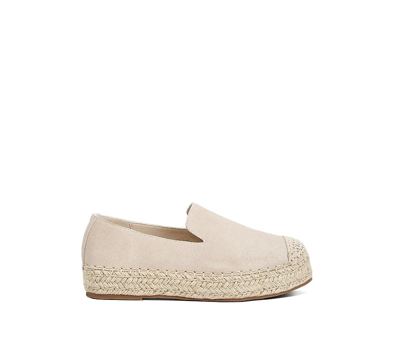 Ellerie suede flatform heel espadrilles
