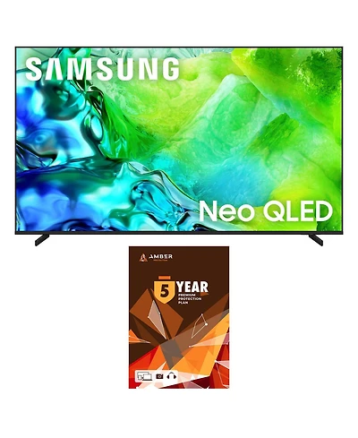 Samsung QN75QN80HAFXZA 75 Inch Neo Qled 4K Tv with 2 Year Amber Protection Plan