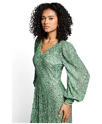 Beauut Women's Embellished Sequins Net Gown