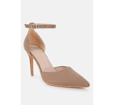 Ushra Microfiber Stiletto Sandals