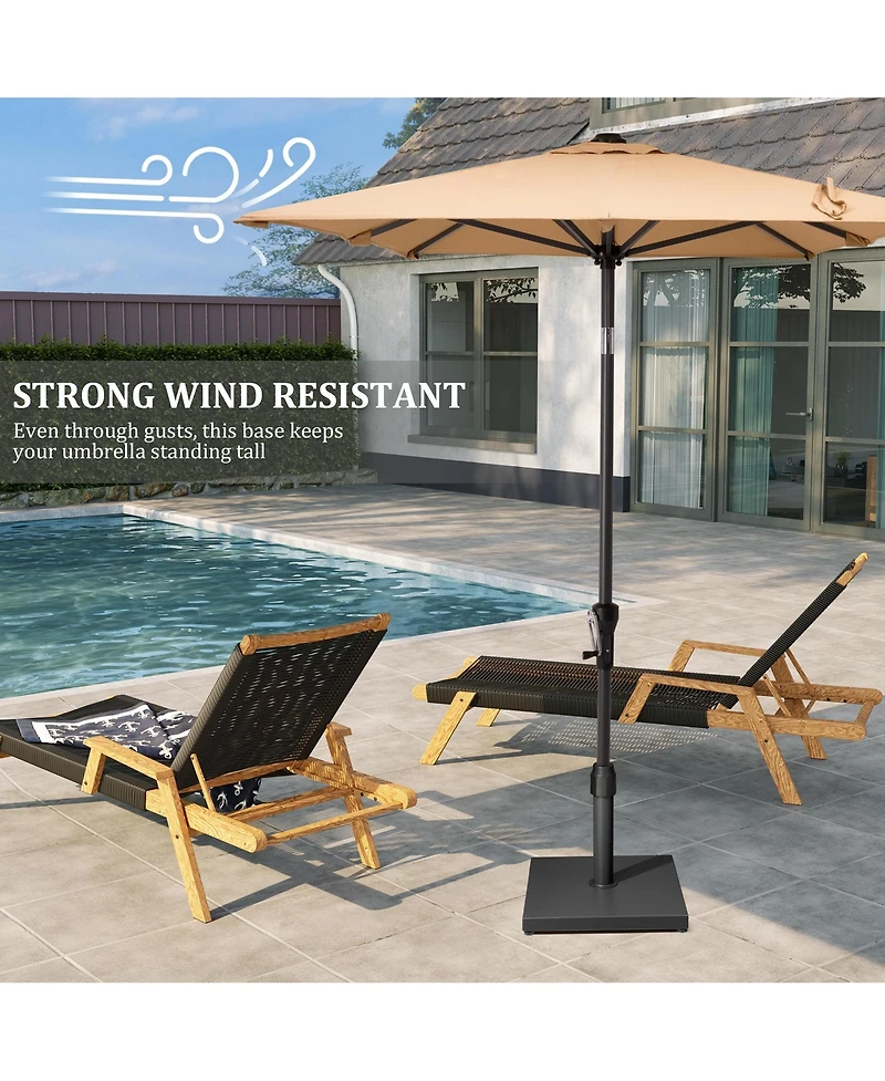 Pellebant Outdoor Patio Concrete Market Umbrella Base Stand