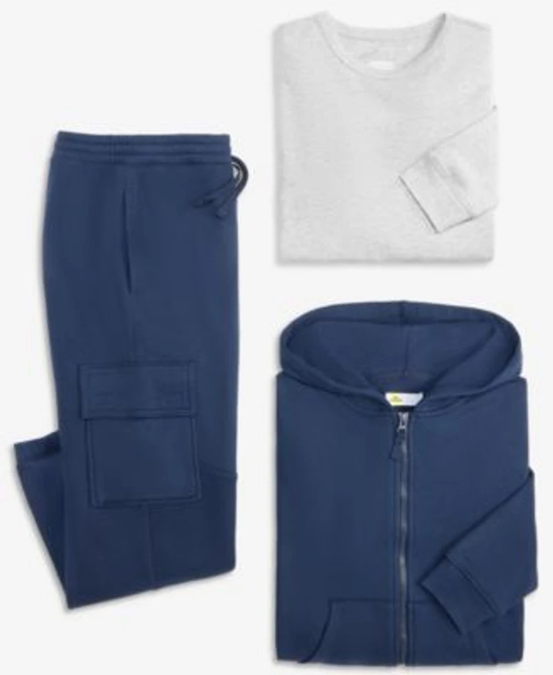 Epic Threads Boys Xs Xl Fleece Zip Up Hoodie Thermal Shirt Fleece Cargo Jogger Pants Macys Exclusive
