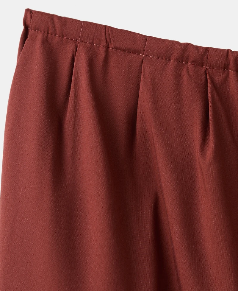 Mango Women's High-Waisted Baggy Pants