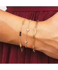 The Lovery Gold Bar Chain Bracelet 14K Gold