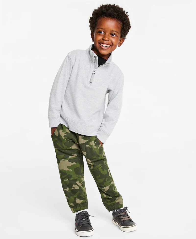 Epic Threads Toddler Boys' 12M-5T Camo-Print Fleece Jogger Pants, Macy's Exclusive