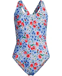 Lands' End Women's Adjustable V-neck Underwire Tankini Swimsuit Top Straps