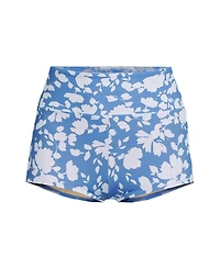 Lands' End Women's Tugless High Waisted Swim Boy Shorts