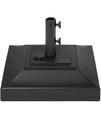 Best Choice Products Fillable Plastic Patio Umbrella Base Stand, Pole Holder with Adjustment Knob, Pyramid Design