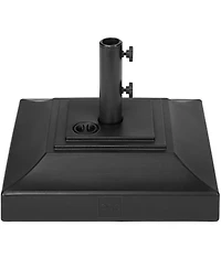 Best Choice Products Fillable Plastic Patio Umbrella Base Stand, Pole Holder with Adjustment Knob, Pyramid Design