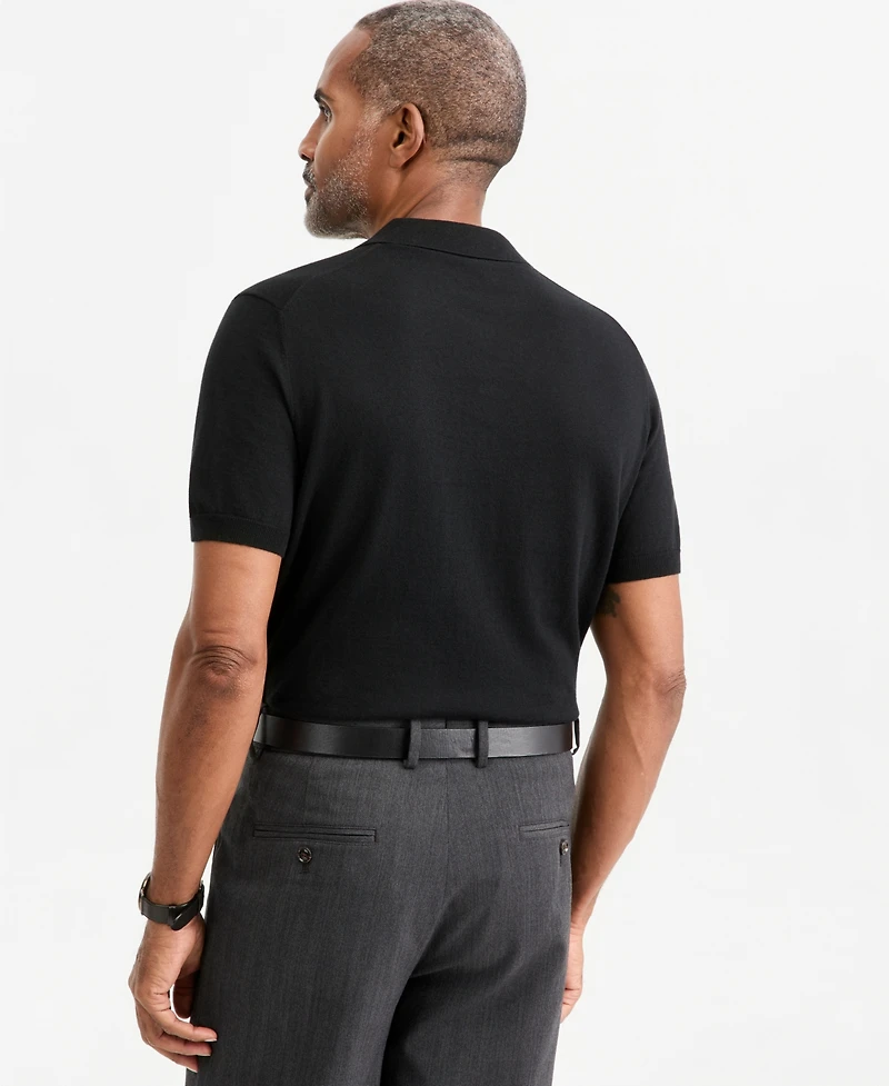 Club Room Men's Cashmere Short-Sleeve Polo Sweater, Macy's Exclusive