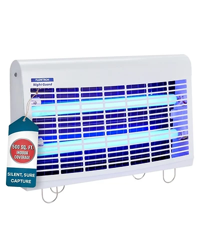 Flowtron Portable Indoor Fly Trap, 30W, Dual Lure Electric Insect Killer, 500 Sq Ft Coverage