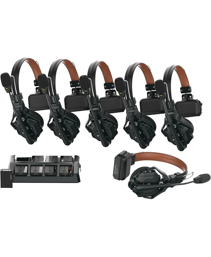 Hollyland Solidcom C1 Pro-6S Full-Duplex Enc Wireless Intercom System with 6 Headsets