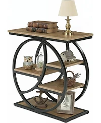 Tribesigns End Table,Narrow Side Table with 4-Tier Large Storage Space, Modern Bedside Table for Living Room, Home Office, Bedroom