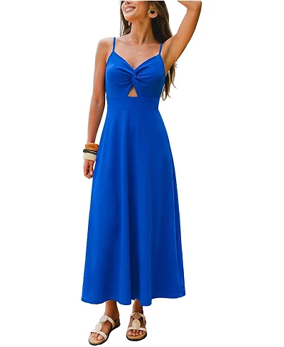 Cupshe Women's V-Neck Vacation Dress