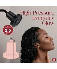 Radiance by Mist Radiance Filtered Aura Shower Head with Replaceable Filter, Improves Skin, Hair, and Nails