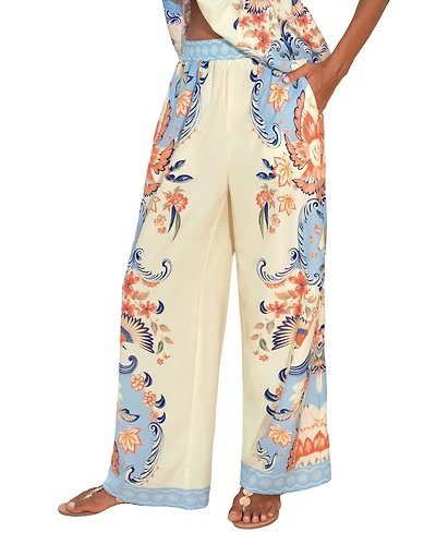 Cupshe Women's Sensitive Soul Tropical Pants