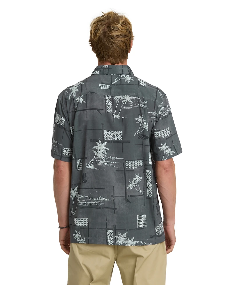 Quiksilver Waterman Men's Island Time Short-Sleeve Shirt