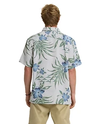 Quiksilver Waterman Men's Palapa Floral Short-Sleeve Shirt