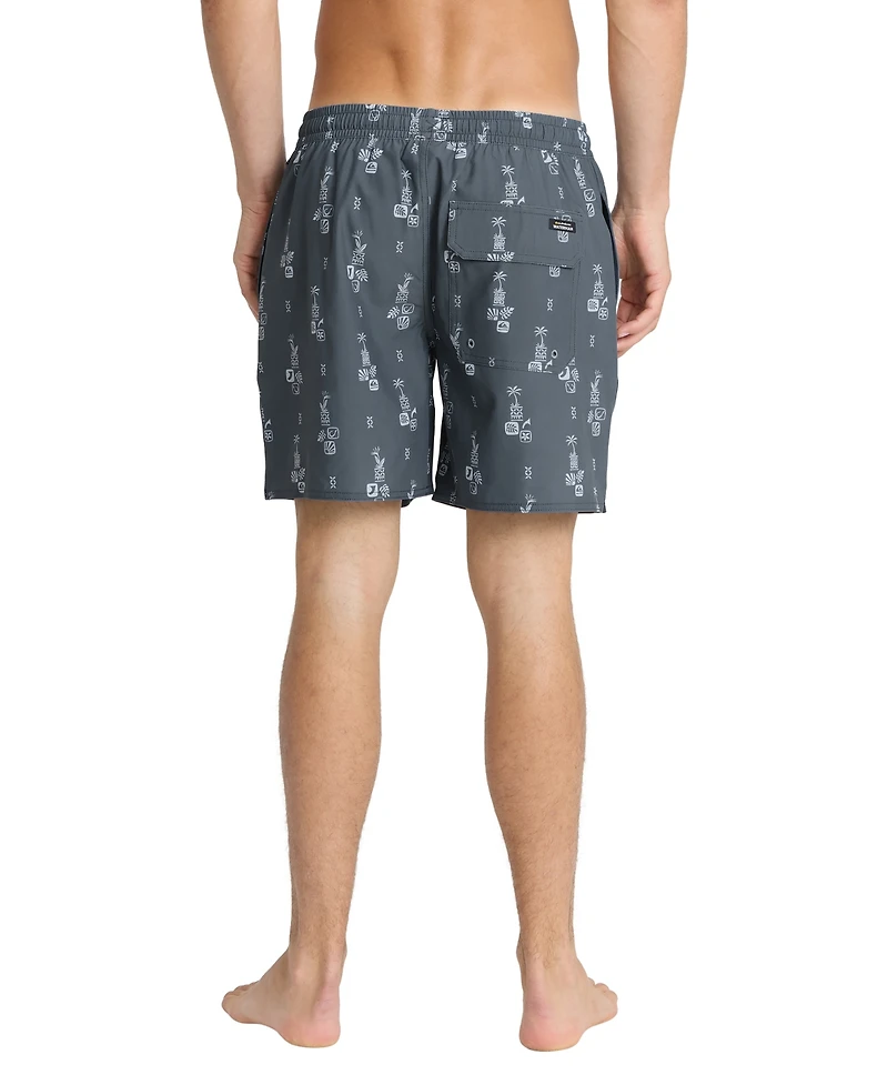 Quiksilver Waterman Men's Mix Pack Print Swim Trunks