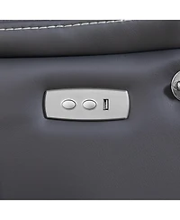 Clihome Power Reclining Sofa with Zero Gravity, Massage & Heat, Usb Ports, Phone Holder & Side Storage
