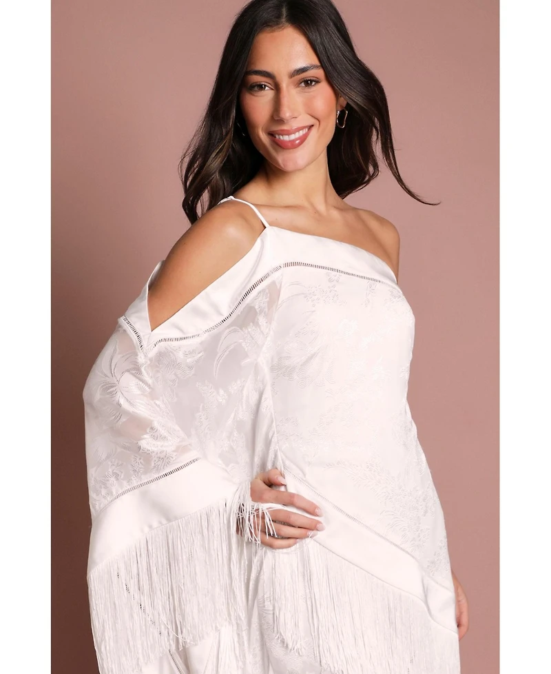 Coast Women's Asymmetric Fringe One-Shoulder Dress