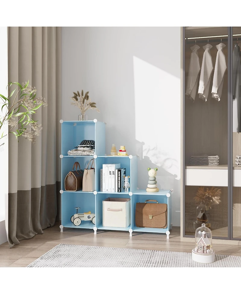Xdovet Cube Storage Organizer Shelves Closet Stackable Plastic Shelving Bedroom Home