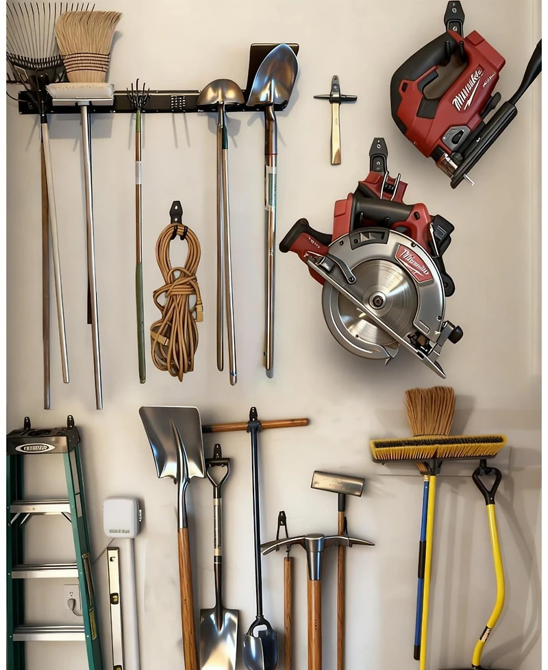 Xdovet Garden Tool Organizer Wall Mount Hooks Rack Shed Storage Heavy Duty