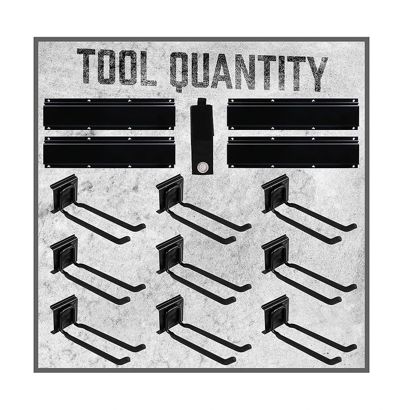 Xdovet Heavy Duty Garage Rack 4 Rails 9 Hooks