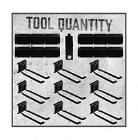 Xdovet Heavy Duty Garage Rack 4 Rails 9 Hooks