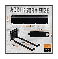Xdovet Heavy Duty Garage Rack 4 Rails 9 Hooks