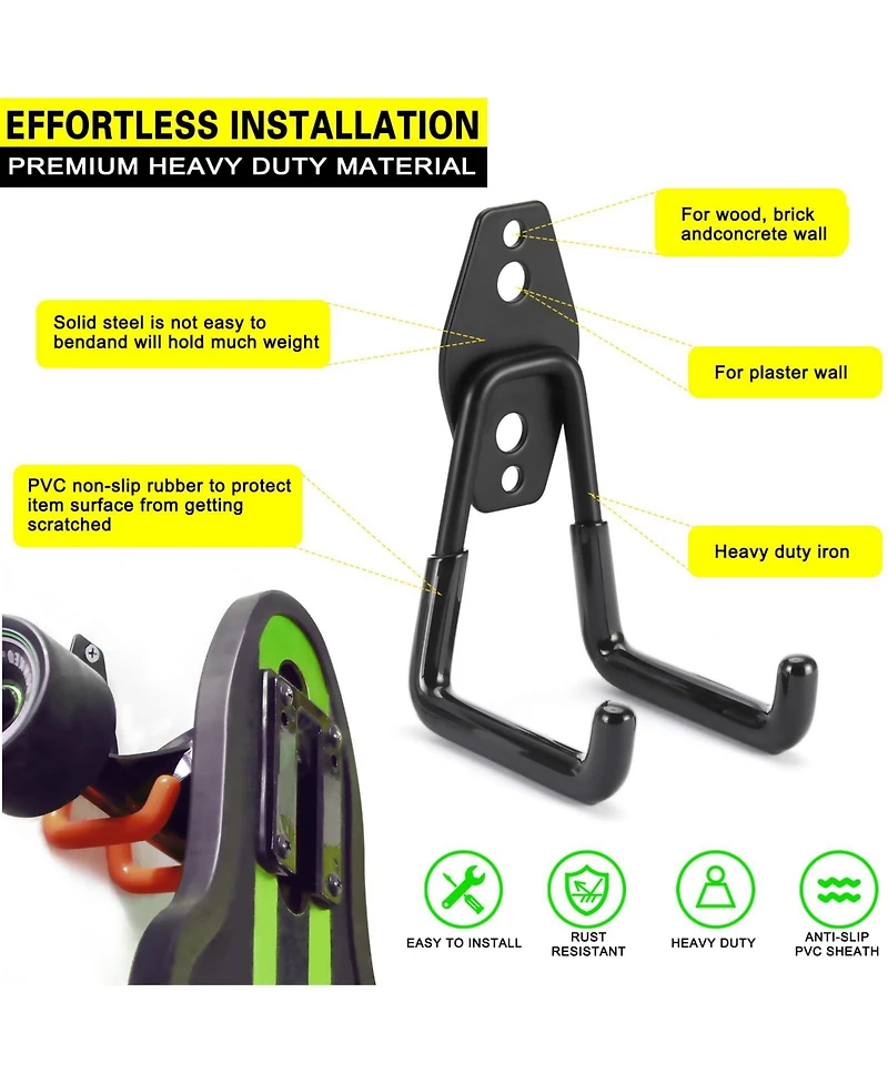 Xdovet Heavy Duty Garage Hooks Wall Mount Storage Hanger