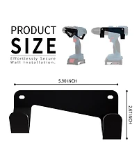 Xdovet Drill Holder Wall Mount Steel Tool Organizer Storage Dock