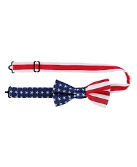 Trafalgar Men's America's Old Glory Silk Bow Tie