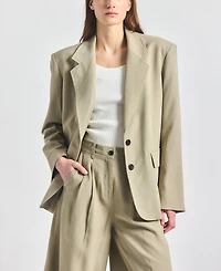Derek Lam 10 Crosby Women's Poppy Notch Lapel Collar Blazer