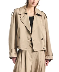 Derek Lam 10 Crosby Women's Emilio Stretch Cotton Twill Cropped Trench Coat