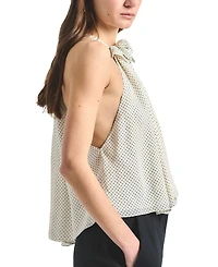 Derek Lam 10 Crosby Women's Paisley Baby Dot Print Halter Neck Top