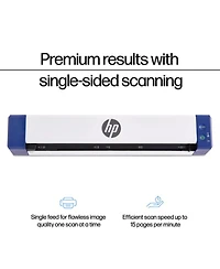 Hp PS100W Portable Wireless Document Scanner Compact Simplex Usb Wi-Fi Rechargeable for Pc