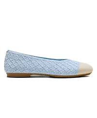 Vivaia Women's Margot Square-Toe V-Cut Slip on Ballet Flats