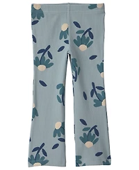 Carter's Toddler Girls' 2T-5T Floral Long-Sleeve Layering Top, Vest and Leggings, 3-Piece Set