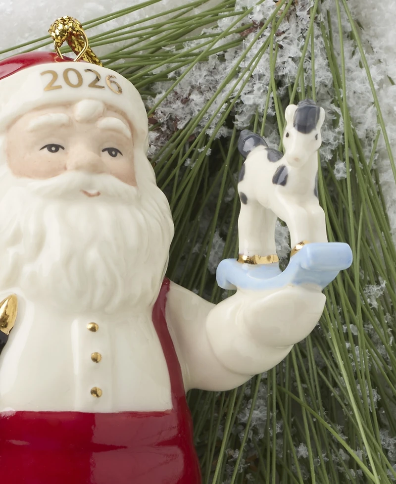 Lenox 2026 Santa Working in His Workshop Ornament