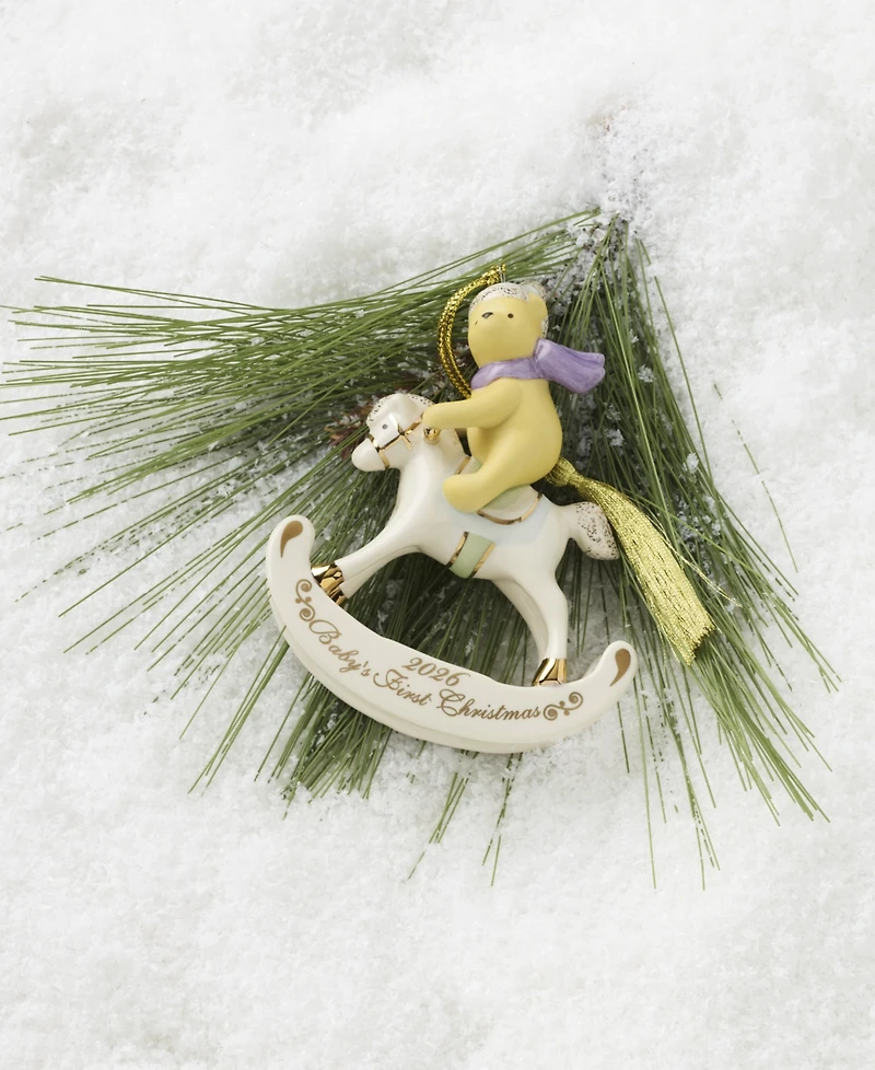 Lenox 2026 Winnie the Pooh Baby's 1st Christmas Ornament